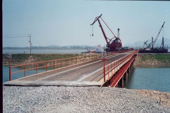 Portable Steel Bailey Bridge with Single and Double Lane Options Suitable for Roadway Widths from Three to Seven Meters
