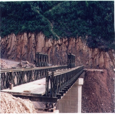 Breedte 3.2m Tijdelijk Bailey Bridge 3048mm X 1448mm Gegalvaniseerd Staalcomité