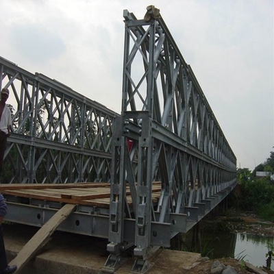 De geprefabriceerde Gegalvaniseerde Brug van de Staalbundel voor 50t Gevolgde Lading